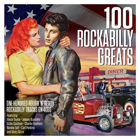 100 Rockabilly Greats, 4 CDs