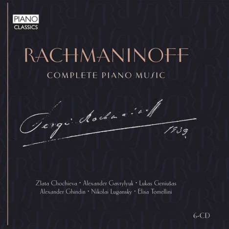 Sergej Rachmaninoff (1873-1943): Sämtliche Klavierwerke, 6 CDs