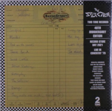 The Selecter: Live In Coventry '79 (RSD 2021) (40th Anniversary Edition), LP