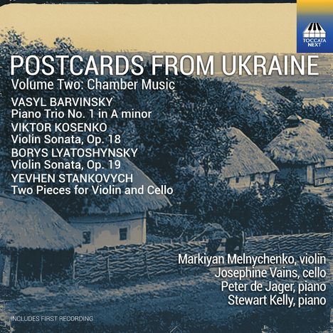 Vasyl Barvinsky (1888-1963): Postcard from Ukraine Vol. 2: Kammermusik, CD