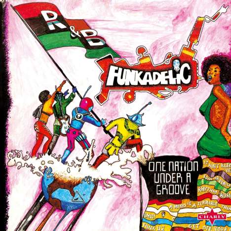 Funkadelic: One Nation Under A Groove (remastered) (180g) (Red &amp; Green Vinyl), 1 LP und 1 Single 12"