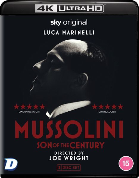 Mussolini: Son Of The Century (2024) (Ultra HD Blu-ray) (UK Import), 3 Ultra HD Blu-rays