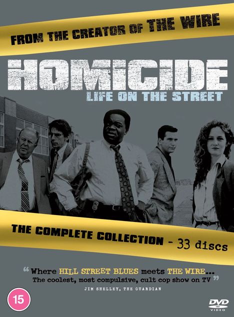 Homicide - The Complete Series (UK-Import), 33 DVDs