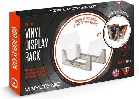 Schallplatten-Präsentationsregal (Weiß), Zubehör