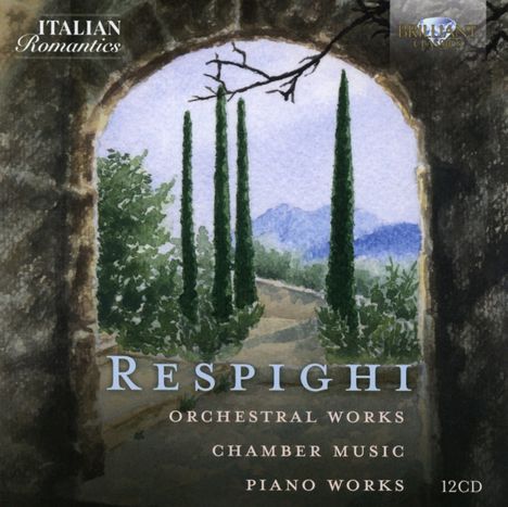 Ottorino Respighi (1879-1936): Orchesterwerke, Klavierwerke & Kammermusik, 12 CDs
