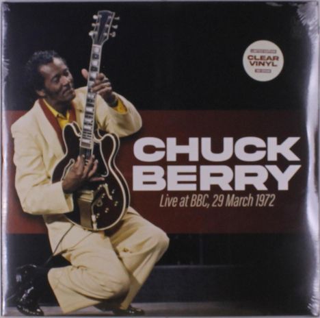 CHUCK BERRY, Live at BBC, 29 March 1972. Ein Mann in gelbem Anzug spielt eine Gitarre.
