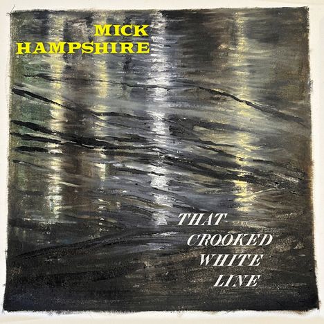 Mick Hampshire, That Crooked White Line. Eine malerische Darstellung von reflektierten Lichtern auf Wasser.