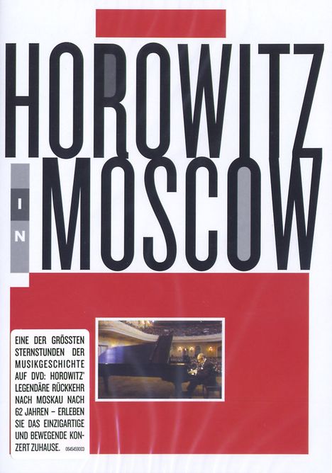 Horowitz in Moscow 1986, DVD