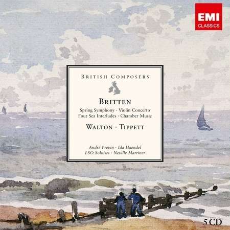 British Composers - Benjamin Britten / William Walton / Michael Tippett, 5 CDs