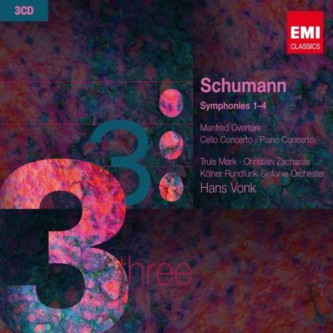 Robert Schumann (1810-1856): Symphonien Nr.1-4, 3 CDs