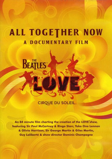 Beatles &amp; Cirque Du Soleil: All Together Now: A Documentary Film, DVD