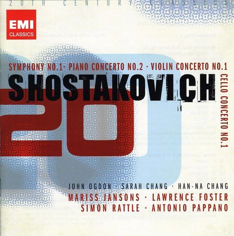 Dmitri Schostakowitsch (1906-1975): Symphonie Nr.1, 2 CDs