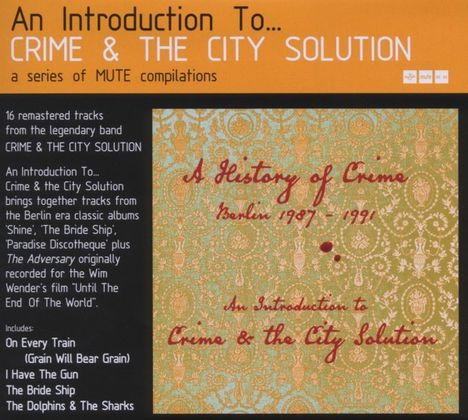 Crime & The City Solution: An Introduction To, CD