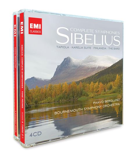 Jean Sibelius (1865-1957): Symphonien Nr.1-7, 4 CDs