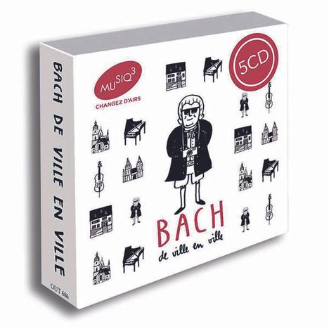 Johann Sebastian Bach (1685-1750): Bach - De Ville en Ville, 5 CDs