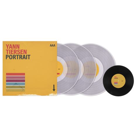 Yann Tiersen (geb. 1970): Portrait (180g) (Limited Edition) (Clear Vinyl) (deutschlandweit exklusiv für jpc!), 3 LPs und 1 Single 7"