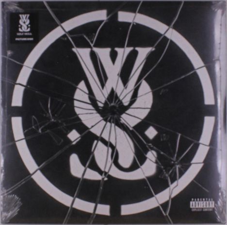 Text: "SELF TITLED", "PICTURE DISC". Ein Logo mit einem großen, stilisierten "WS" in einem Kreis, umgeben von zersplittertem Glas.