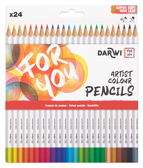 Darwi For You, Schachtel mit 24 Künstlerfarbstiften Standard, Diverse