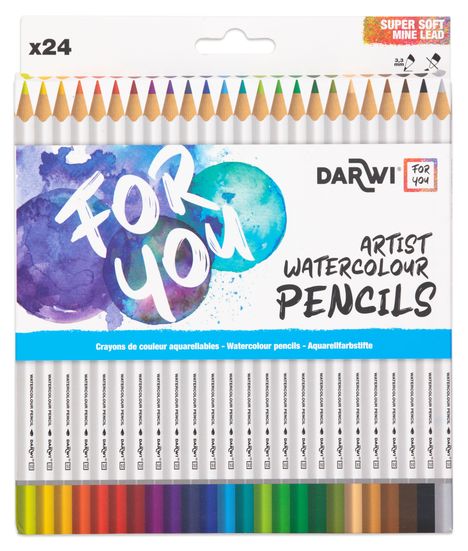 Darwi For You, Schachtel mit 24 Aquarellfarbstiften, Diverse