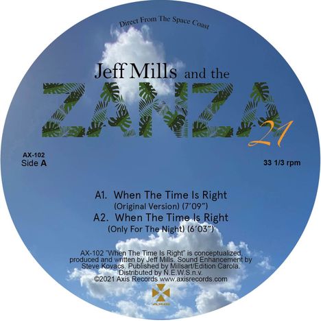 Jeff Mills/The Zanza 21: When The Time Is Right, Single 12"
