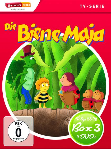 Die Biene Maja Box 3, 4 DVDs