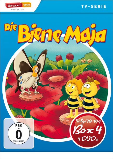 Die Biene Maja Box 4, 4 DVDs