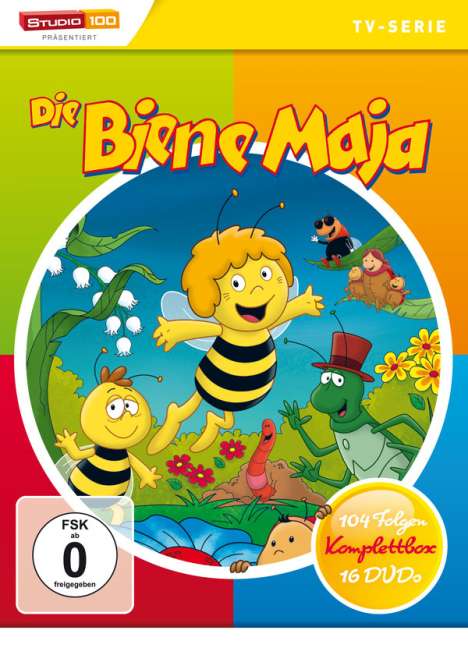 Die Biene Maja (Komplettbox), 16 DVDs