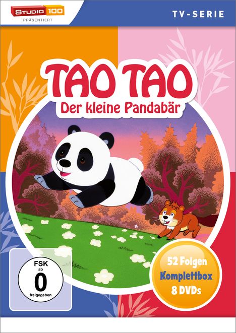 Tao Tao - Der kleine Pandabär (Komplette Serie), 8 DVDs
