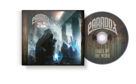 „PARADOX TALES OF THE WEIRD“ auf CD und Hülle, zeigt mystische Figuren vor Ruinen in düsteren Farben.