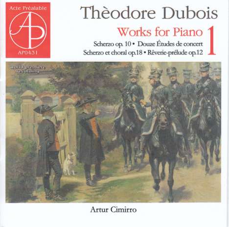 Theodore Dubois (1837-1924): Klavierwerke Vol.1, CD