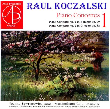 Raul Koczalski (1885-1948): Klavierkonzerte Vol.1, CD