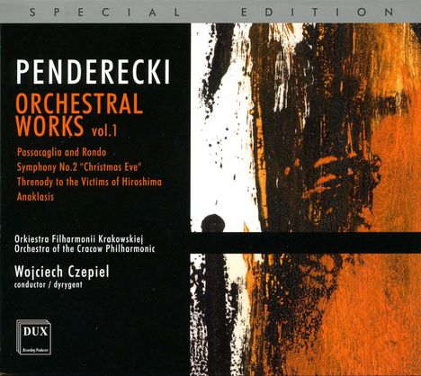 Krzysztof Penderecki (1933-2020): Orchesterwerke Vol.1, CD
