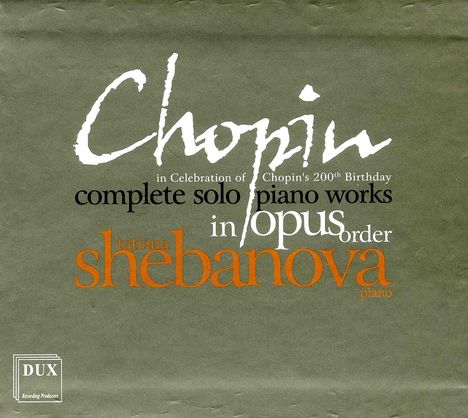 Frederic Chopin (1810-1849): Sämtliche Klavierwerke (in der Opus-Reihenfolge), 10 CDs