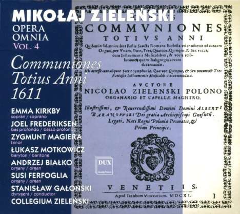 Mikolaj Zielinski (1550-1615): Opera Omnia Vol.4, CD