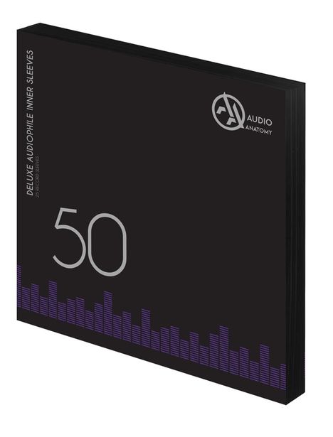 50x 12" Deluxe Audiophile Antistatic Inner Sleeves (Black), Zubehör