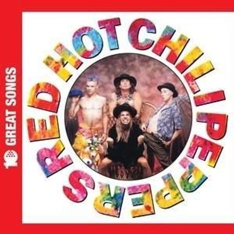 "10 GREAT SONGS" in Weiß steht links vertikal. In der Mitte eine Gruppe von vier Personen mit ausgefallener Kleidung.
