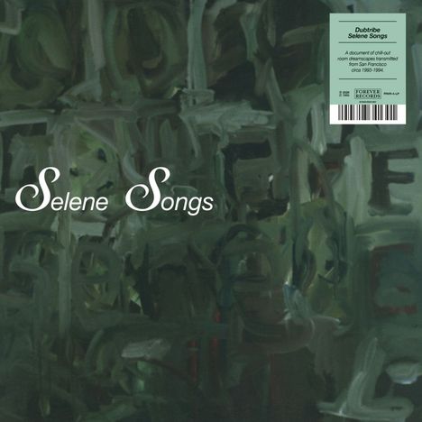 „Selene Songs“ in weißer Schrift auf einem dunkelgrünen, abstrakten Hintergrund mit einem infoboxartigen Feld rechts.