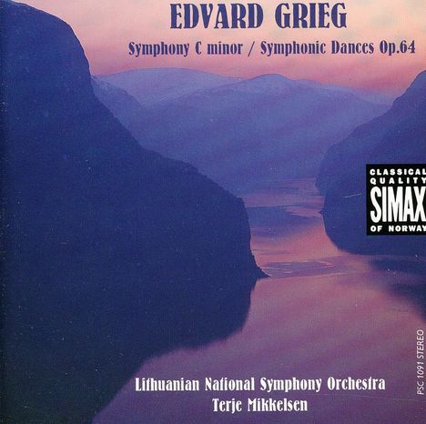 Edvard Grieg (1843-1907): Symphonie c-moll, CD