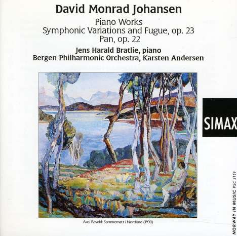 David Monrad Johansen (1888-1974): Symphonische Variationen &amp; Fuge op.23, CD