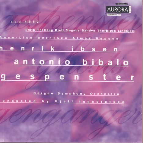 Antonio Bibalo (1922-2008): Gespenster, 2 CDs