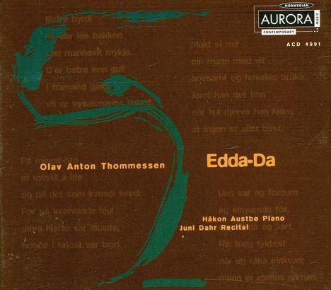 Olav Anton Thommessen (geb. 1946): Edda-Da, CD