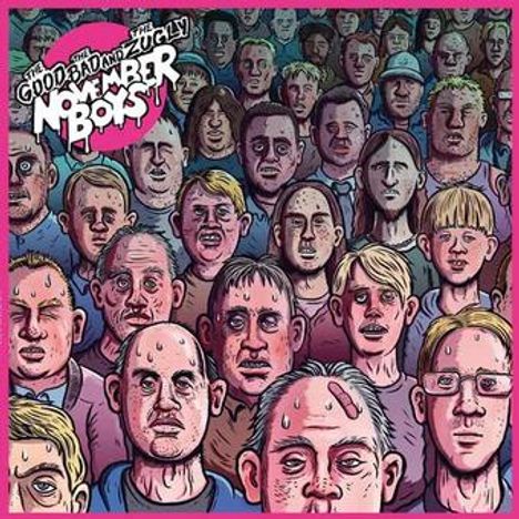 Der Text "The Good, The Bad and The Zugly - The Moshpits of Norway" erscheint. Viele gezeichnete Gesichter, schwitzend.