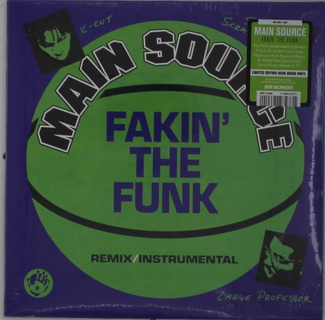 Main Source: Fakin The Funk (Limited Edition) (Neon Green Vinyl), Single 7"