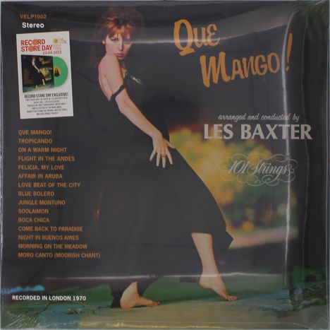 Les Baxter (1922-1996): Que Mango (remastered) (180g) (Limited Edition) (Green Vinyl) +3 Bonus Tracks, LP