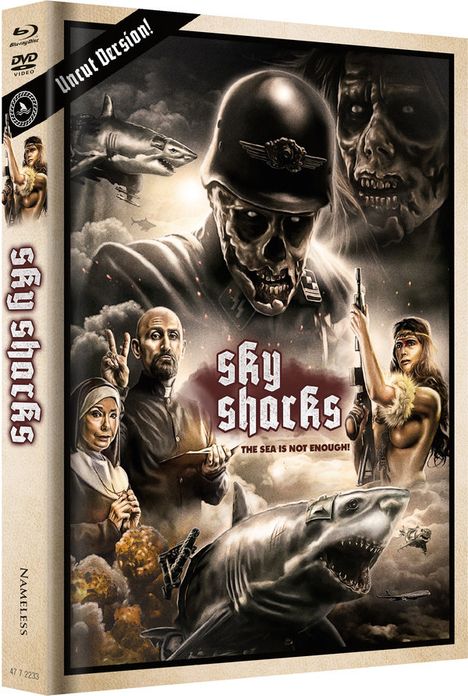 Sky Sharks (Blu-ray &amp; DVD im Mediabook), 1 Blu-ray Disc und 1 DVD