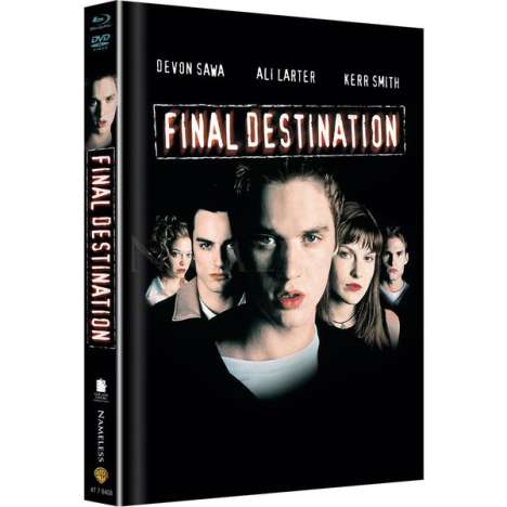 Final Destination 1 (Blu-ray &amp; DVD im Mediabook), 1 Blu-ray Disc und 1 DVD