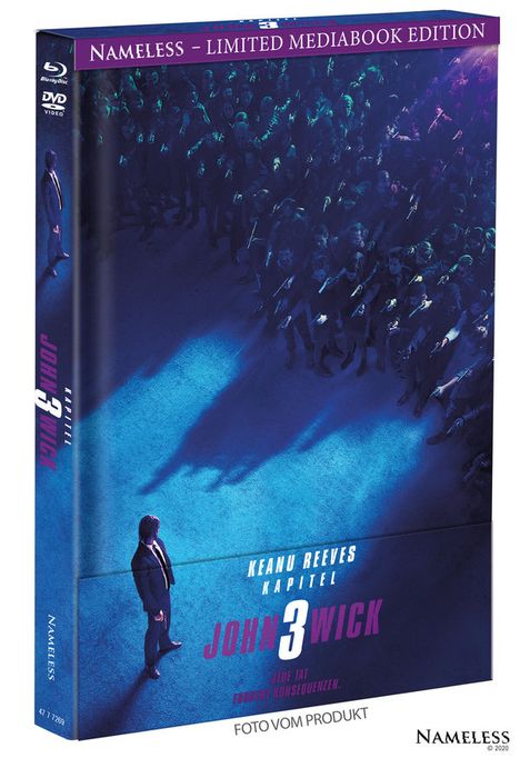 John Wick: Kapitel 3 (Blu-ray &amp; DVD im Mediabook), 1 Blu-ray Disc und 1 DVD