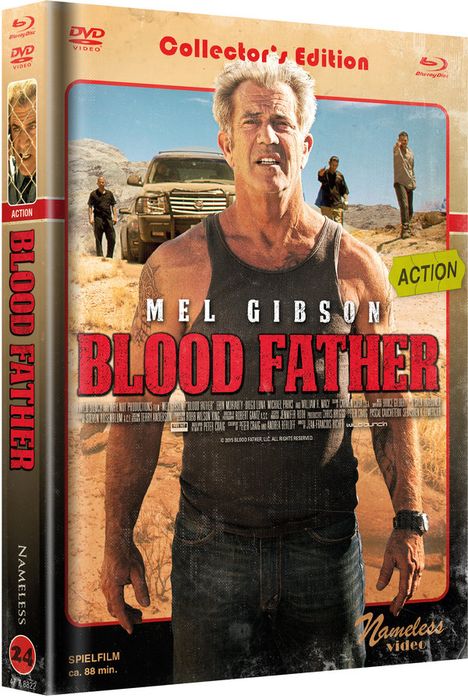 Blood Father (Blu-ray im Mediabook), 1 Blu-ray Disc und 1 DVD