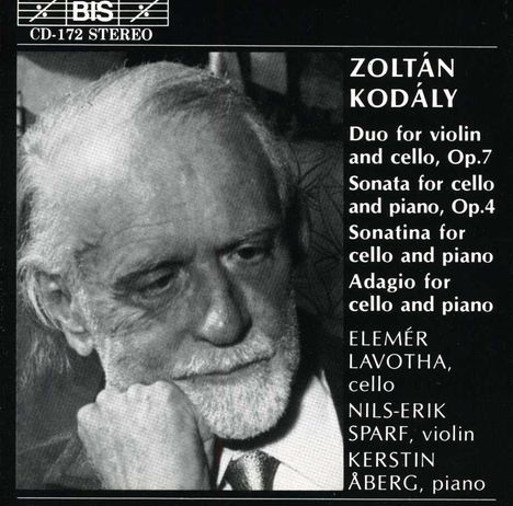 Zoltan Kodaly (1882-1967): Sonate f.Cello & Klavier op.4, CD