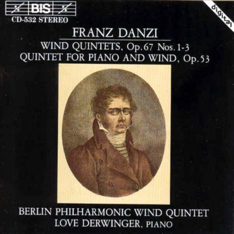 Franz Danzi (1763-1826): Bläserquintette op.67 Nr.1-3, CD